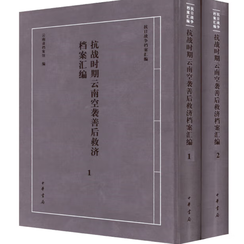 抗战时期云南空袭善后救济档案汇编